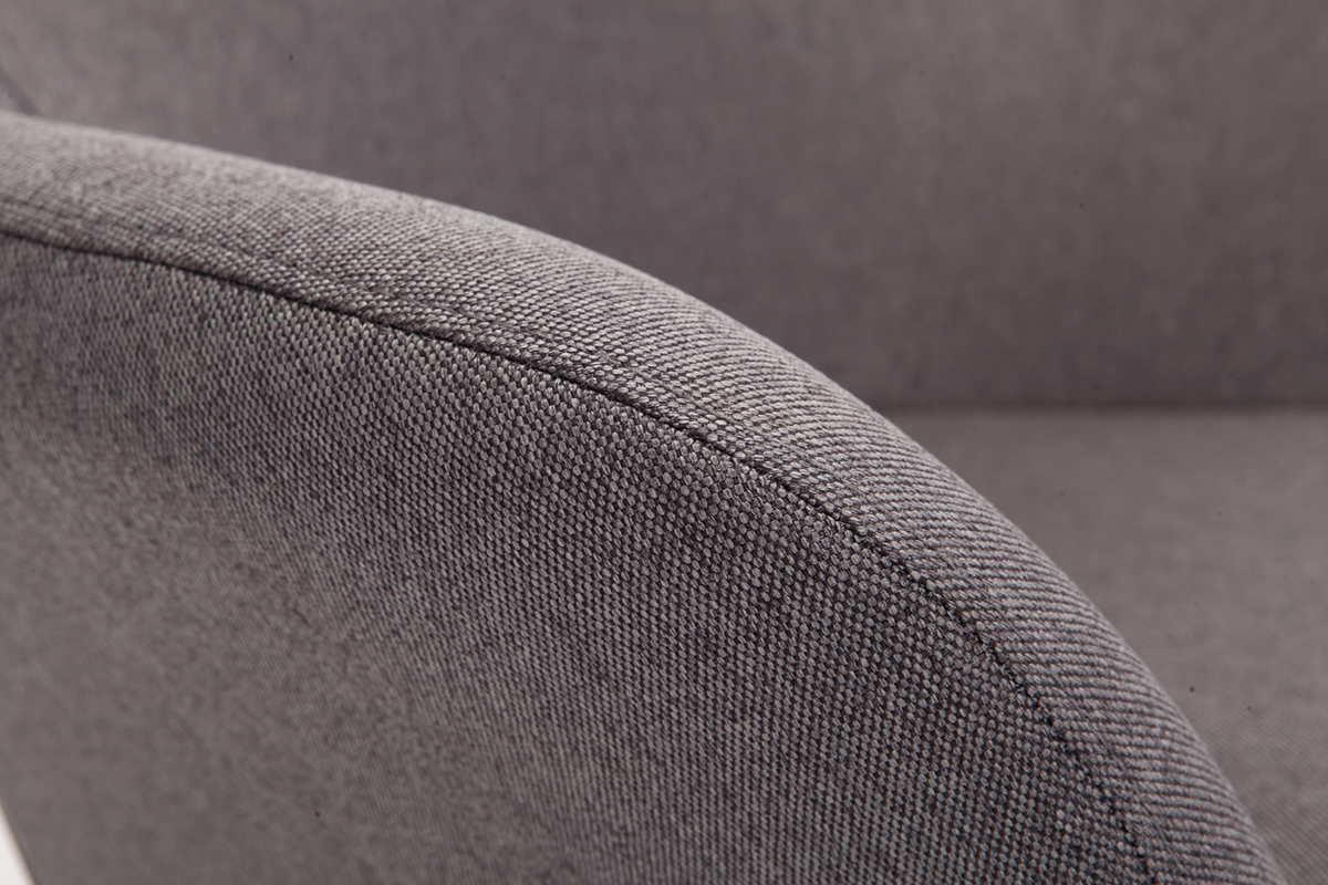 Poltrona design contemporaneo grigio OSWALD