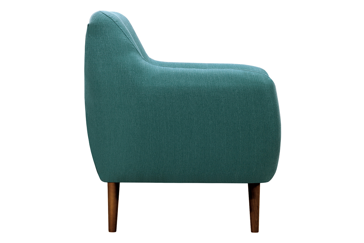 Poltrona design faggio e tessuto foglia di t OLAF