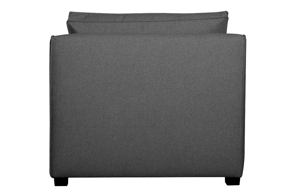 Poltrona design in tessuto grigio antracite PLURIEL