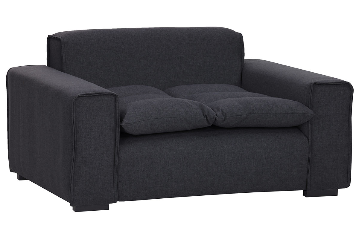 Poltrona design in tessuto Grigio scuro MELLOW