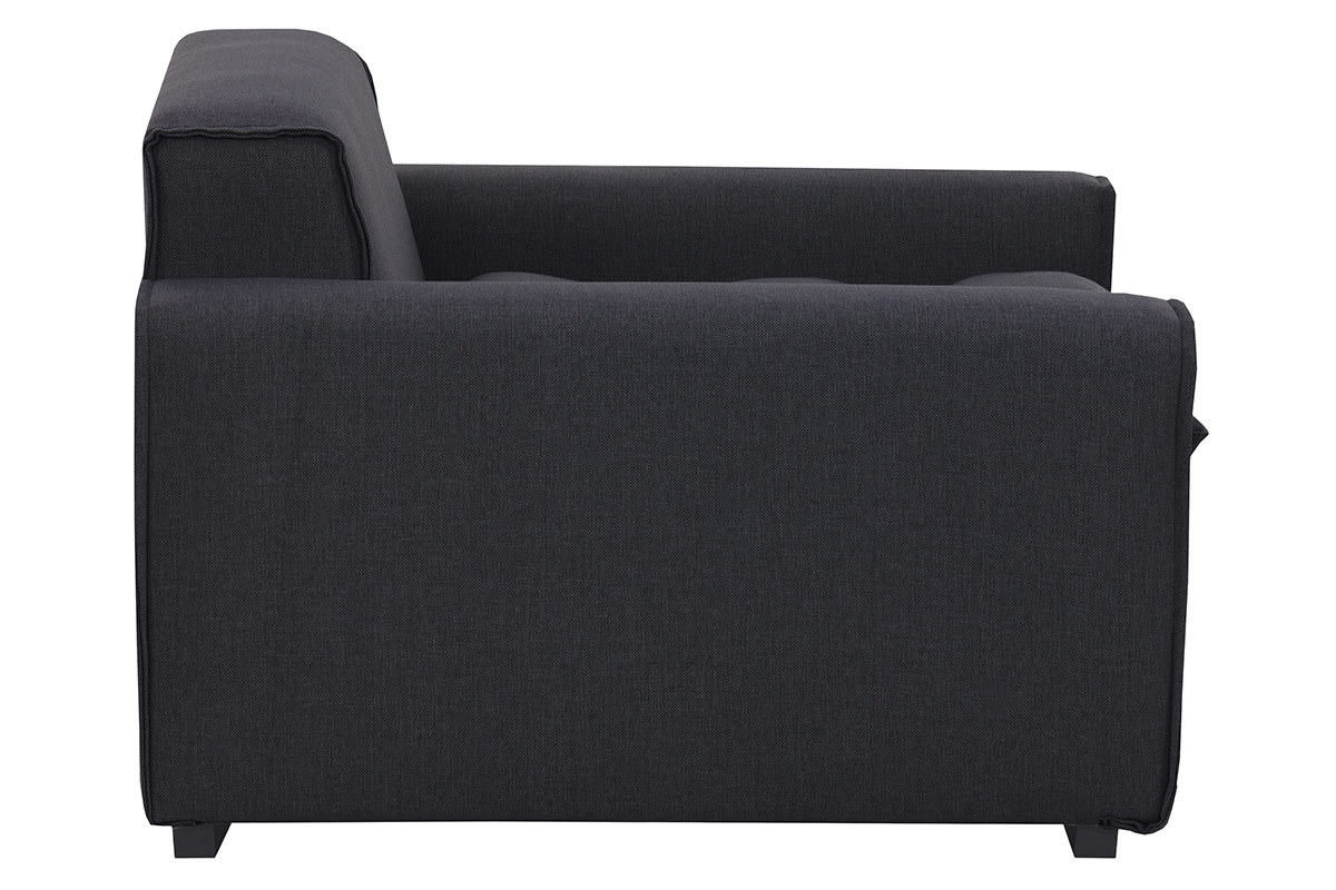 Poltrona design in tessuto Grigio scuro MELLOW