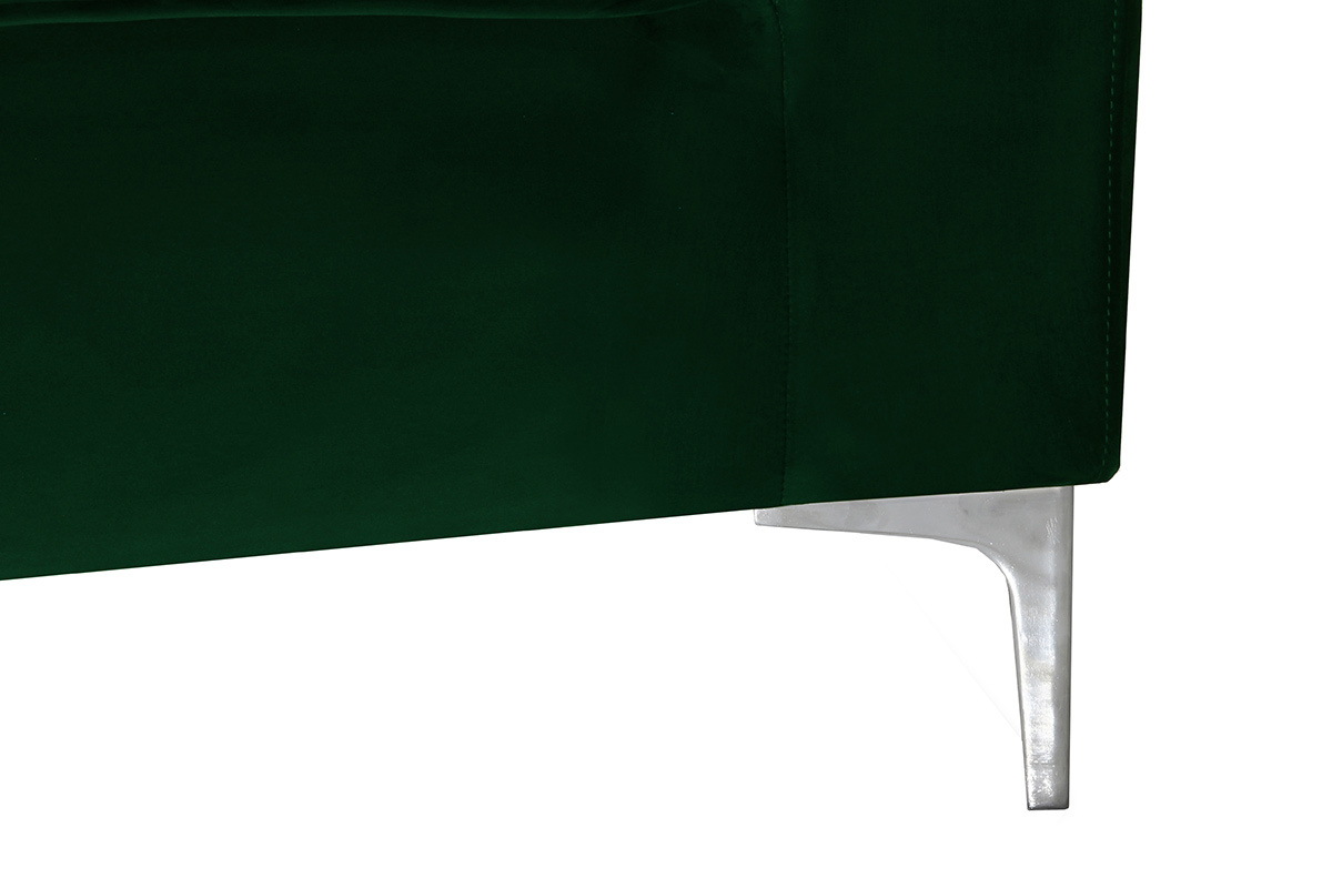 Poltrona design in velluto verde HARRY
