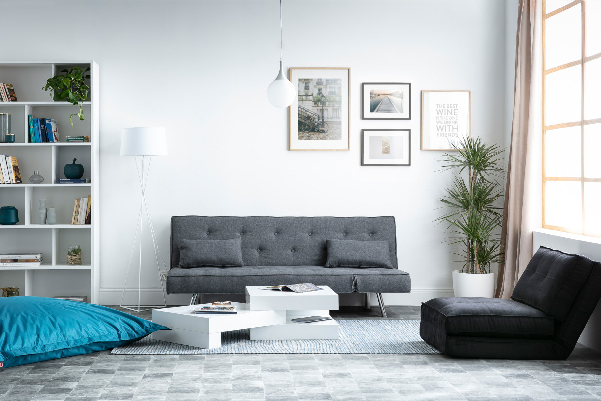 Poltrona design nera SALLY