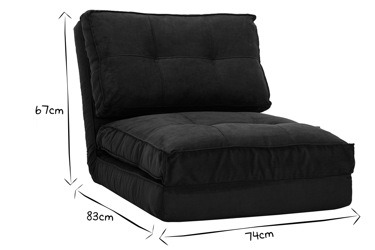 Poltrona design nera SALLY