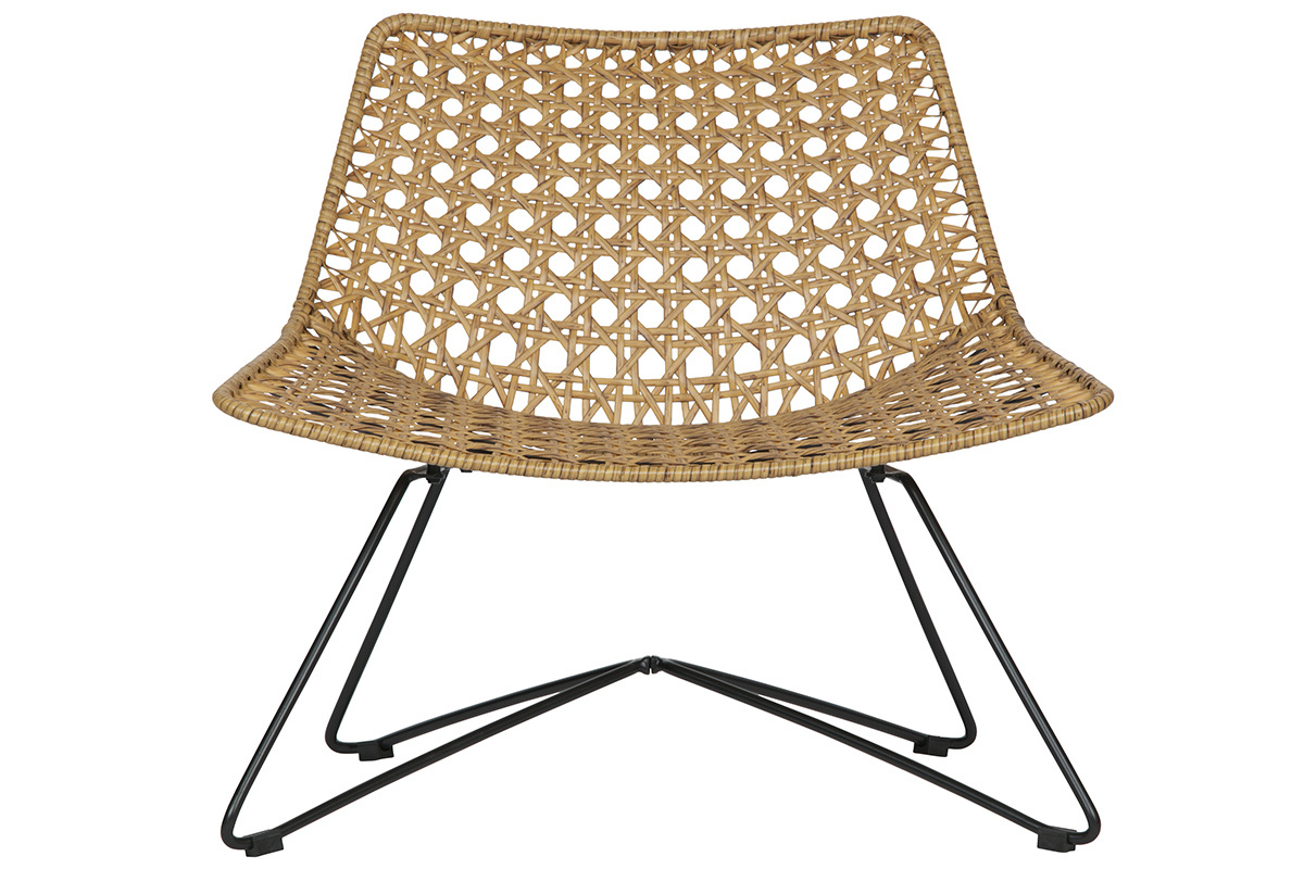 Poltrona design rattan sintetica interno / esterno SUNSET