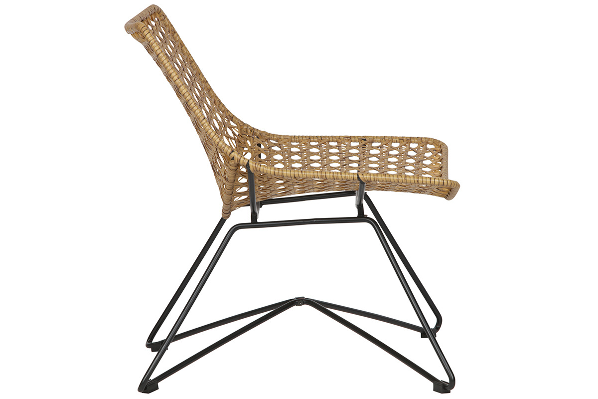 Poltrona design rattan sintetica interno / esterno SUNSET