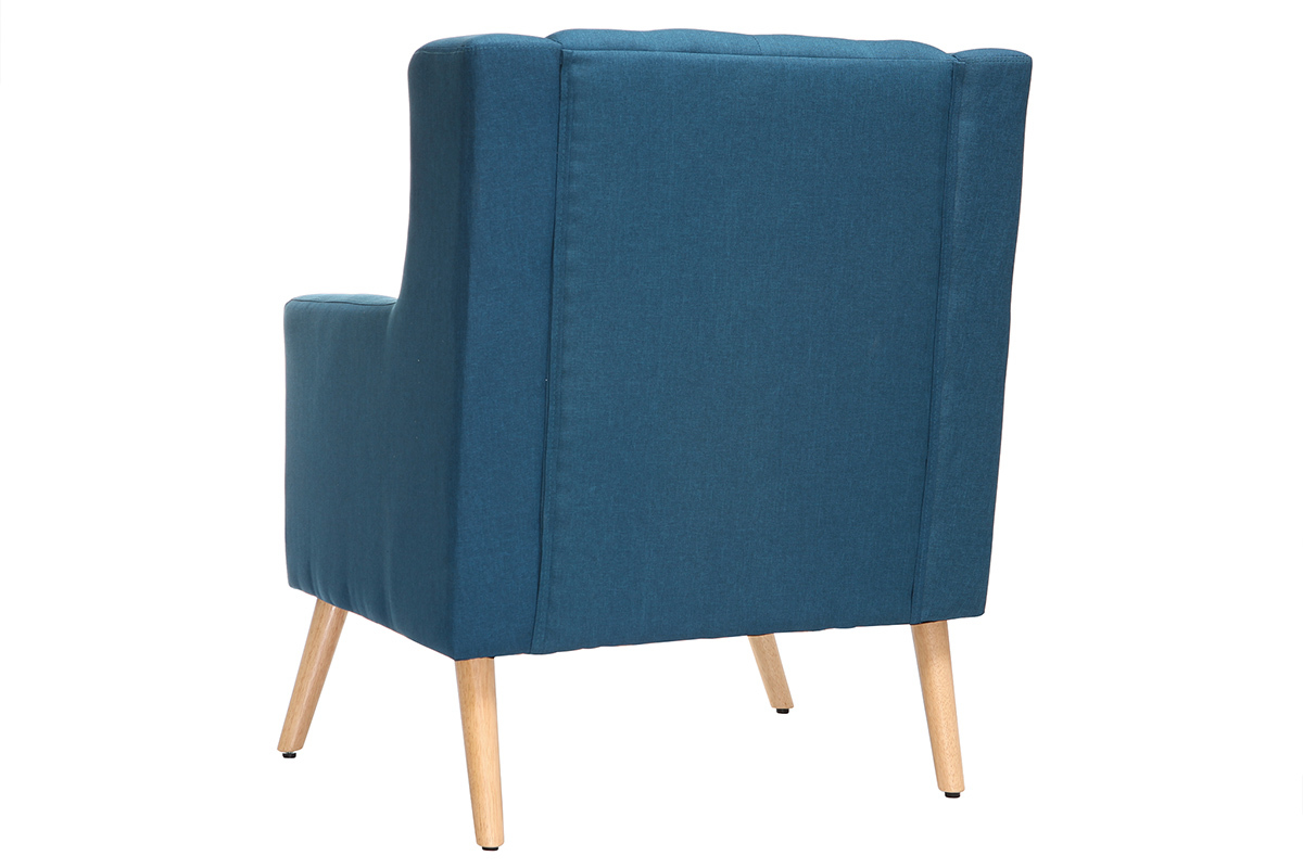 Poltrona design scandinava foglia di t e legno chiaro BRIGHTON