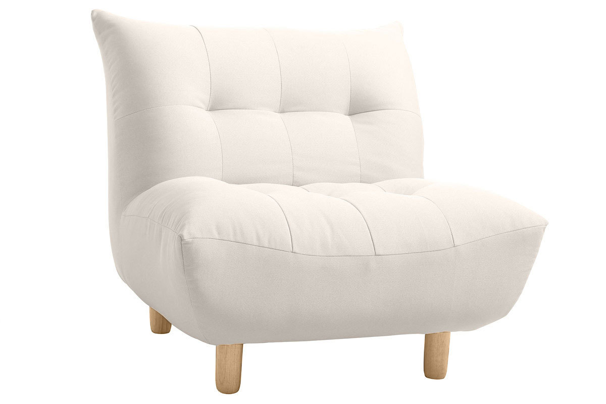 Poltrona design scandinavo naturale YUMI