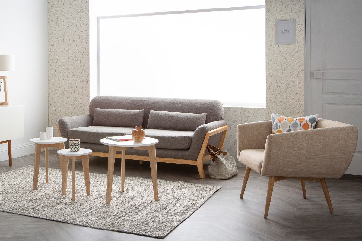 Poltrona design seduta in tessuto color verde oliva - ARTIK
