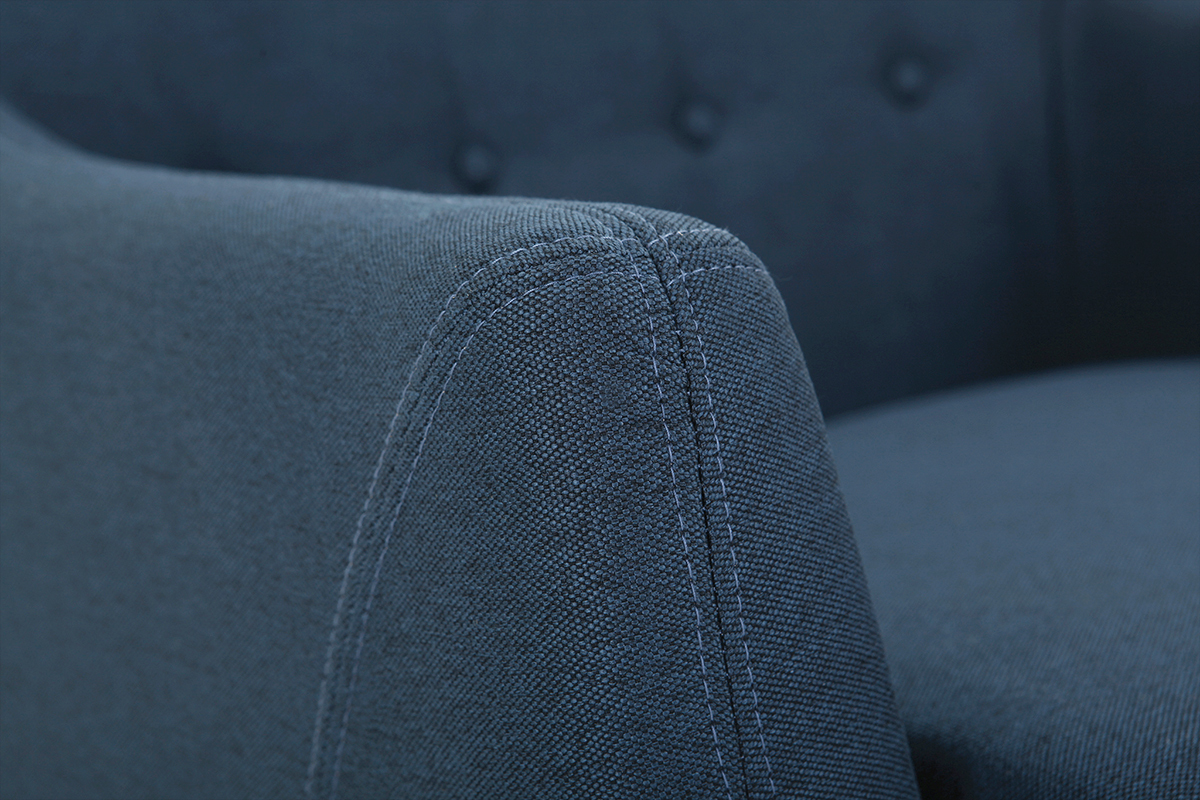 Poltrona design sfoderabile blu YNOK