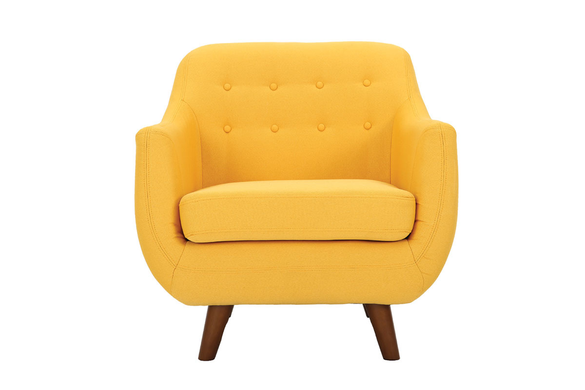 Poltrona design sfoderabile giallo YNOK