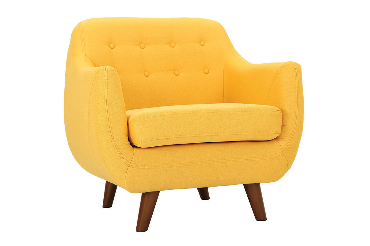 Poltrona design sfoderabile giallo YNOK