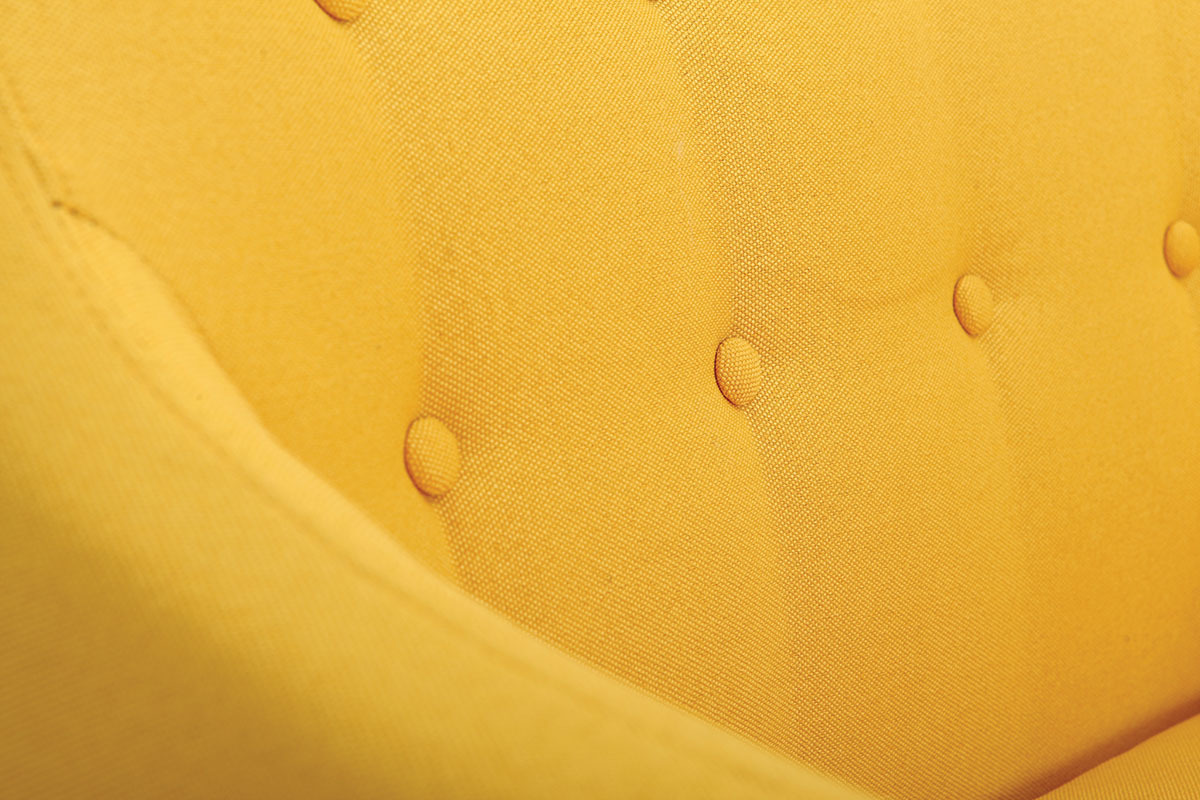 Poltrona design sfoderabile giallo YNOK