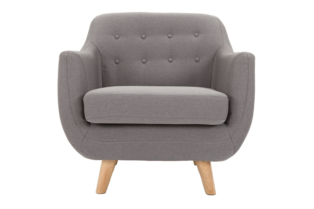 Poltrona design sfoderabile grigia YNOK