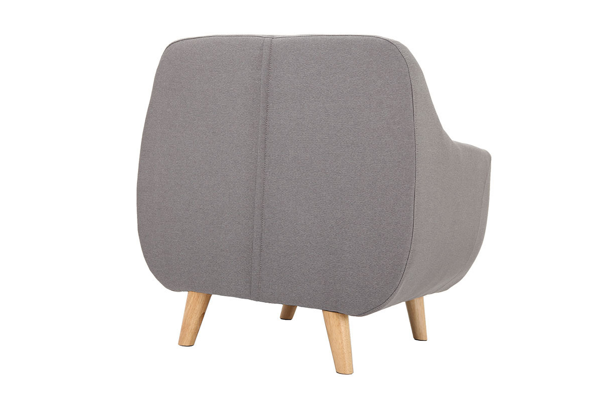 Poltrona design sfoderabile grigia YNOK