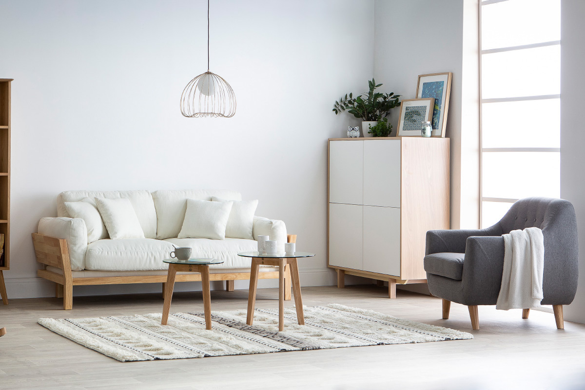 Poltrona design sfoderabile grigia YNOK