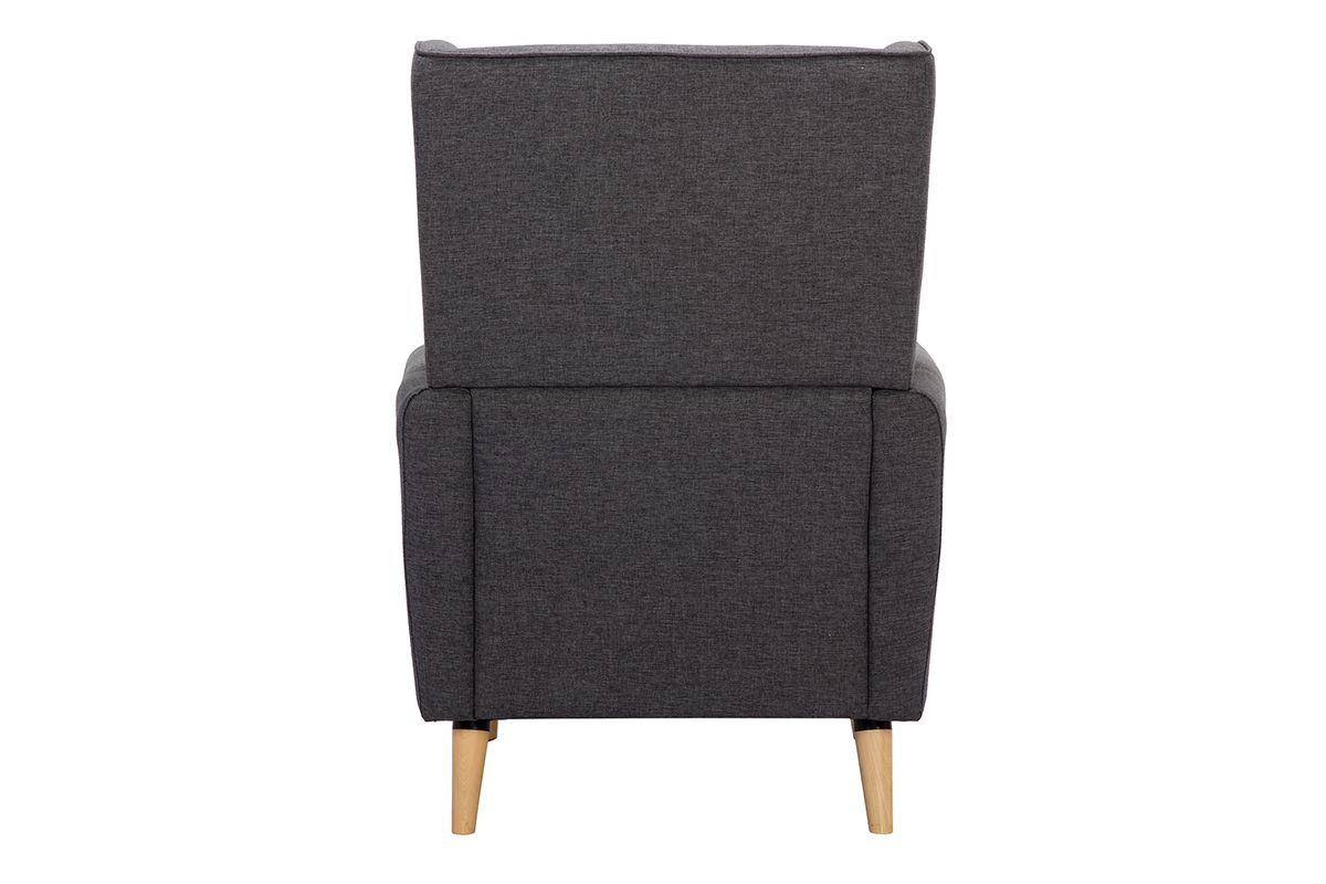 Poltrona design tessuto grigio scuro VIVO