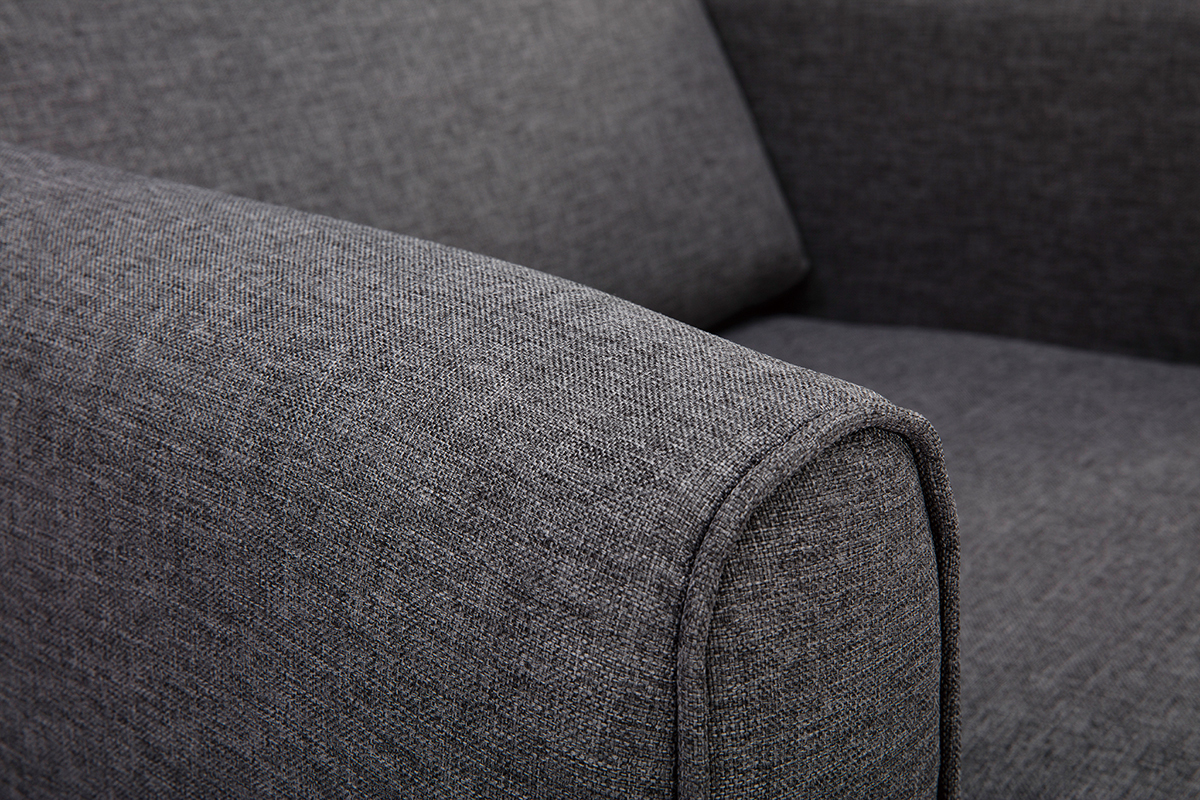 Poltrona design tessuto grigio scuro VIVO