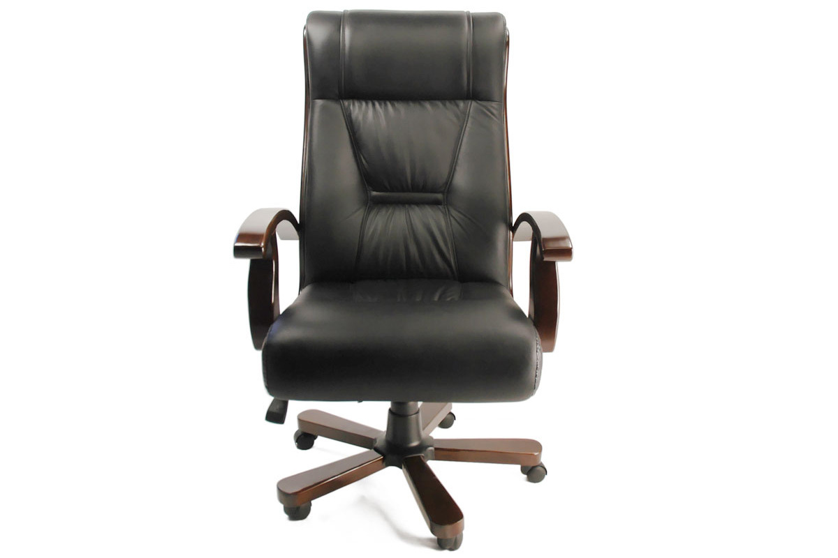 Poltrona d'ufficio MONALISA colore nero - pelle