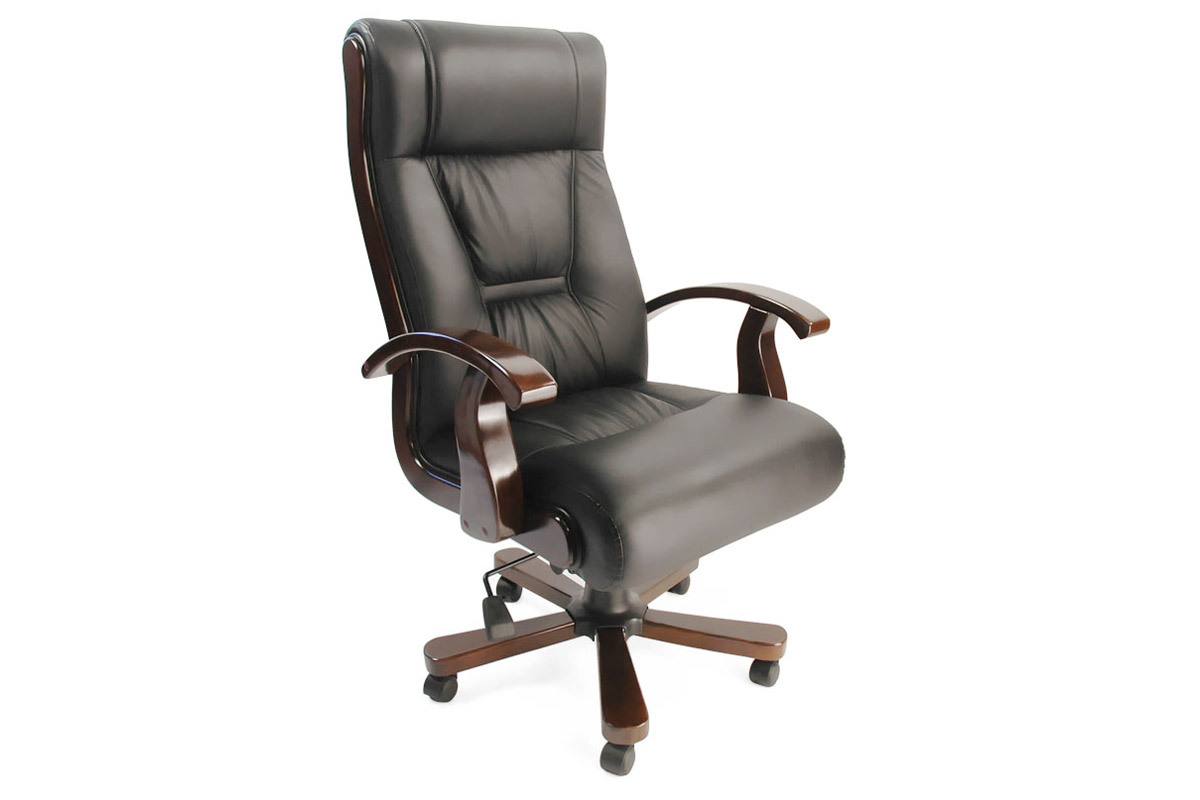 Poltrona d'ufficio MONALISA colore nero - pelle