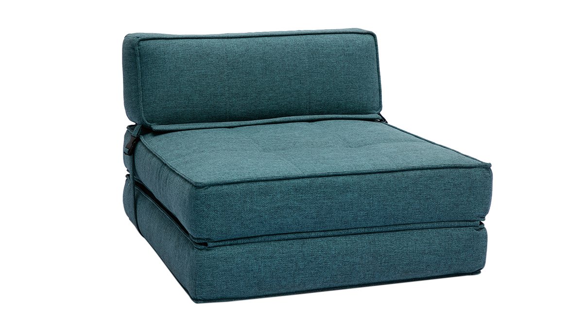 Letto matrimoniale Aluna imbottito blu | in offerta su Garnero Arredamenti