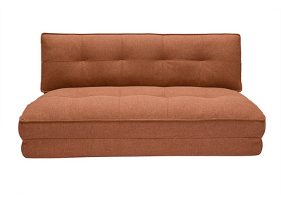 Poltrona letto 2 posti in tessuto terracotta SALLY