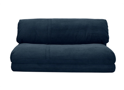 Poltrona letto convertibile 2 posti in tessuto velluto a coste blu scuro SPENCER