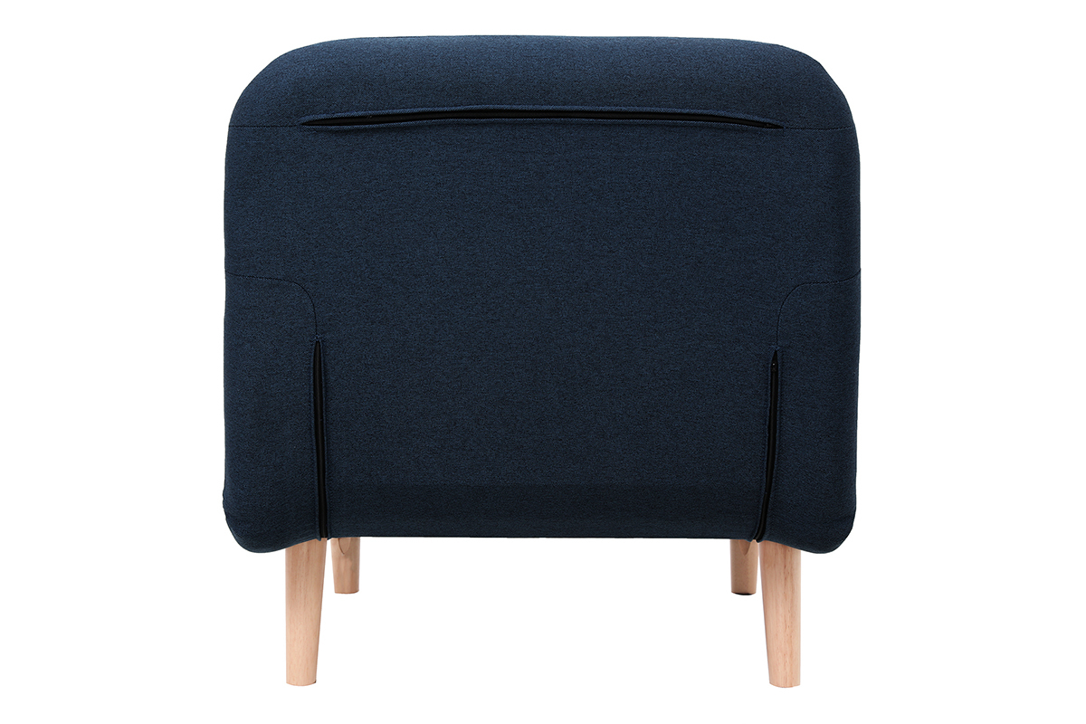 Poltrona letto convertibile in tessuto blu scuro AMIKO