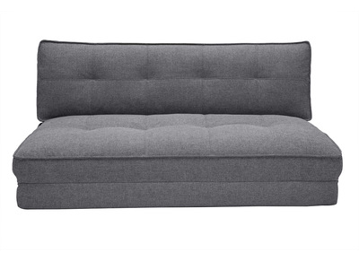 Poltrona letto per 2 persone in tessuto grigio SALLY