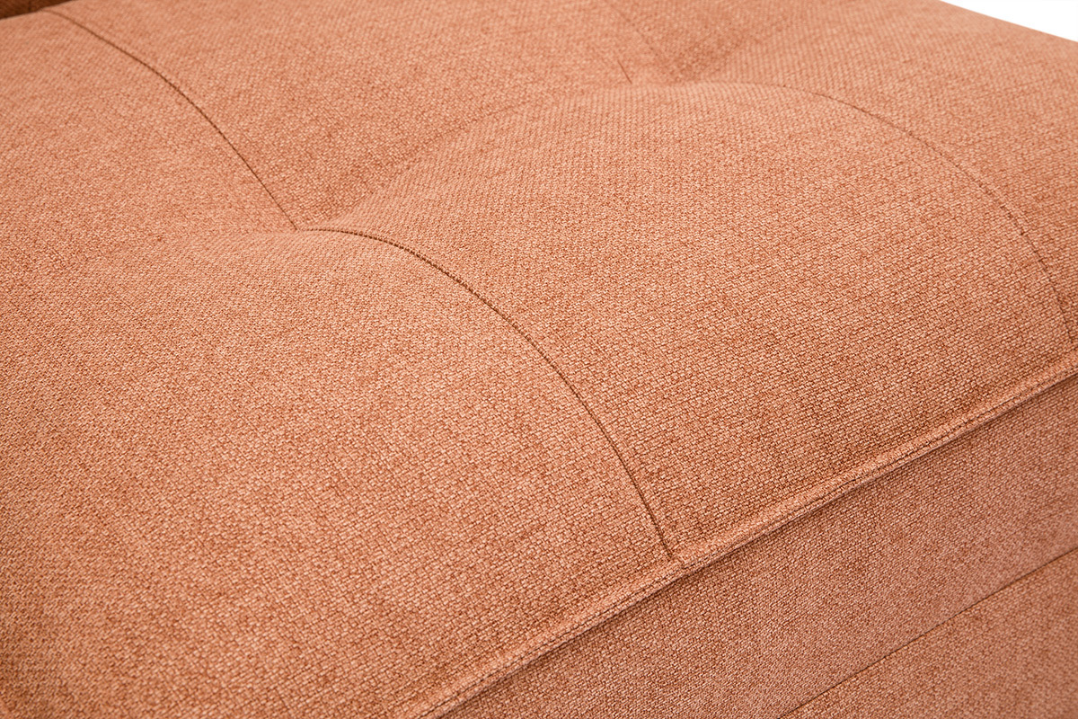 Poltrona letto singola in tessuto color terracotta SALLY
