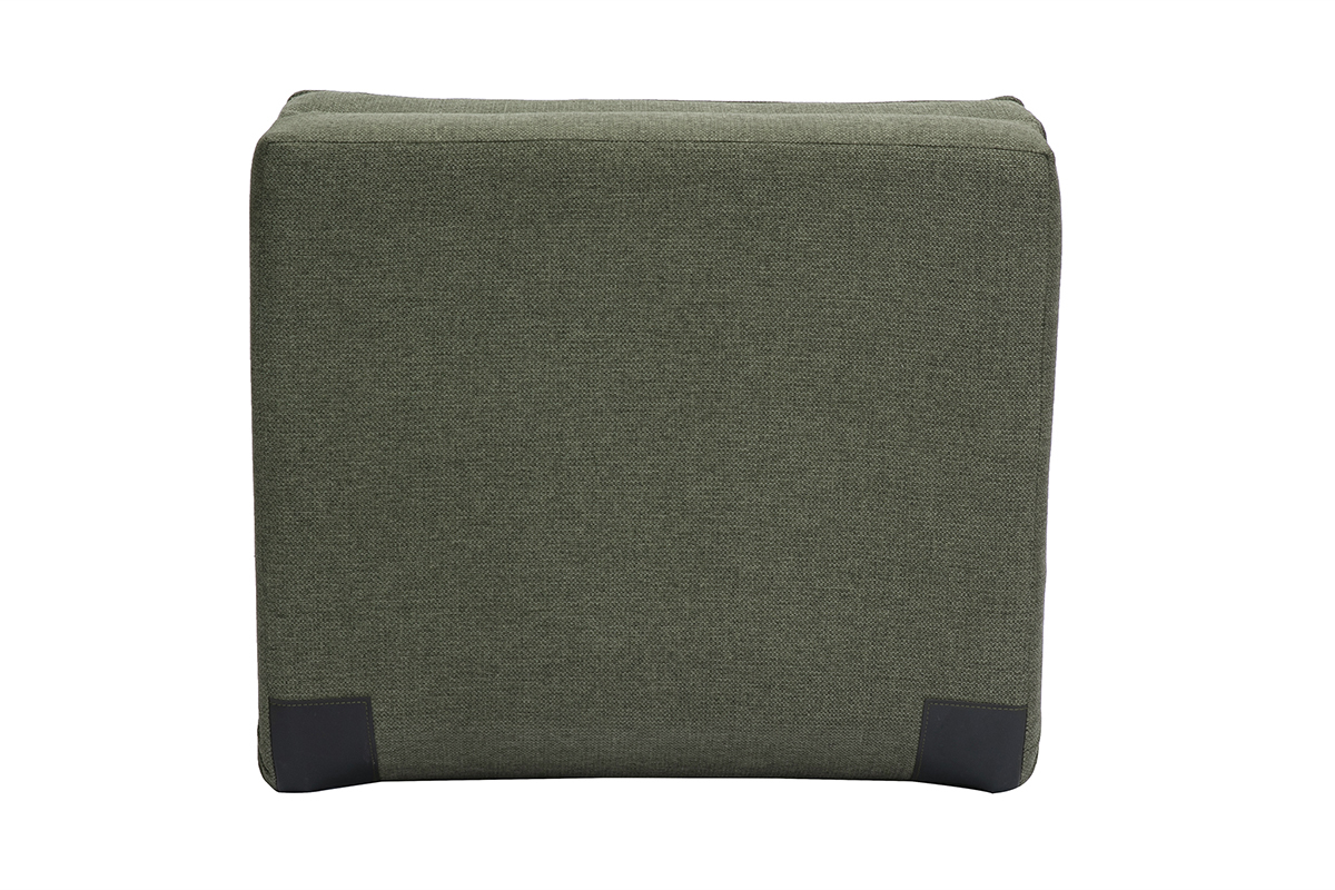 Poltrona letto singola in tessuto verde cachi SALLY