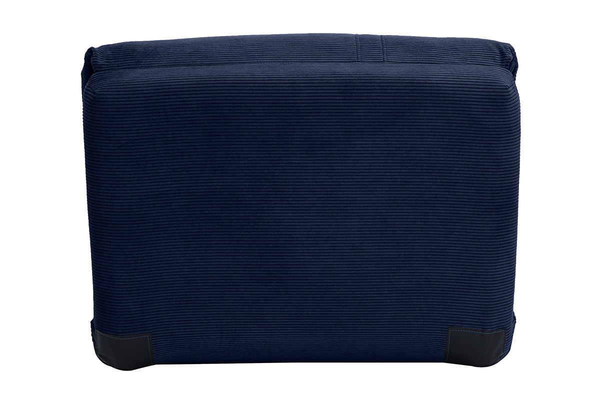 Poltrona letto singola in velluto a coste blu scuro SPENCER