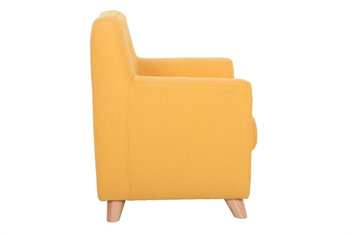Poltrona per bambino scandinavo giallo NORKID