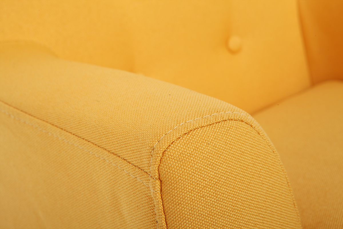Poltrona per bambino scandinavo giallo NORKID