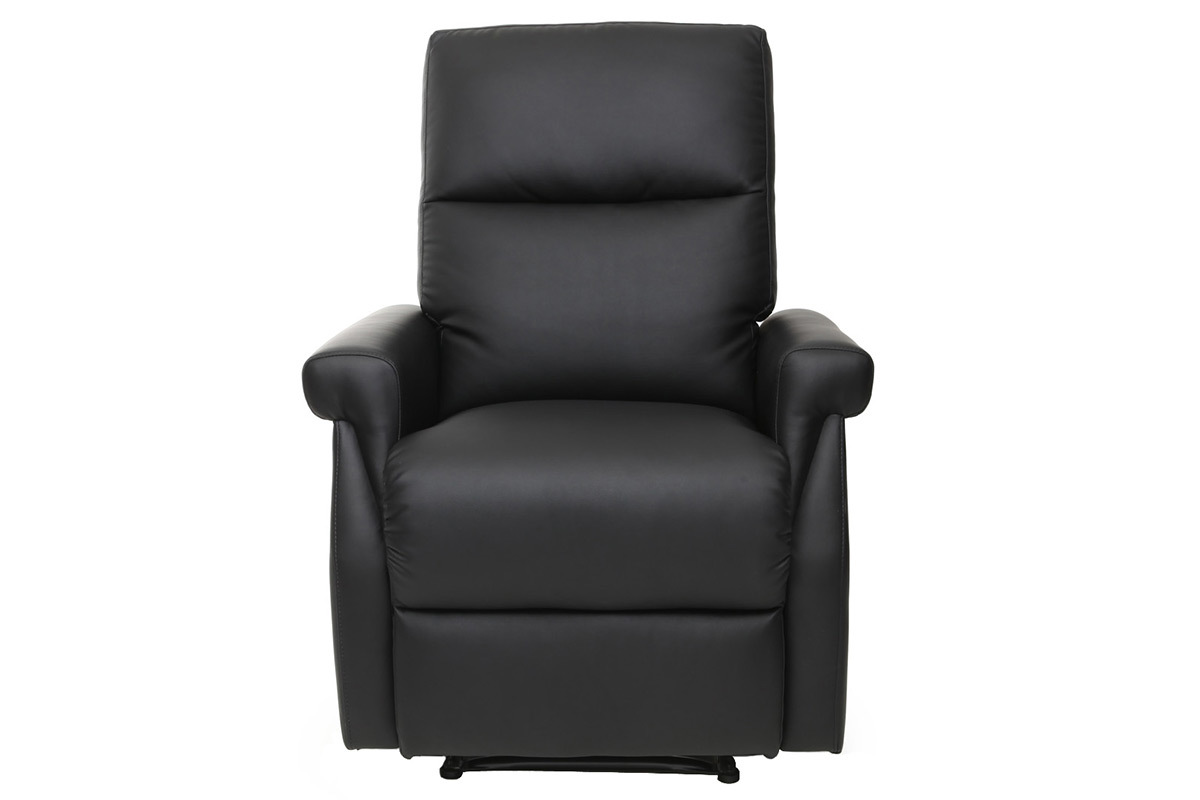 Poltrona relax design manuale nero COTY