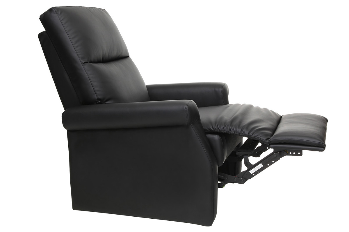Poltrona relax design manuale nero COTY