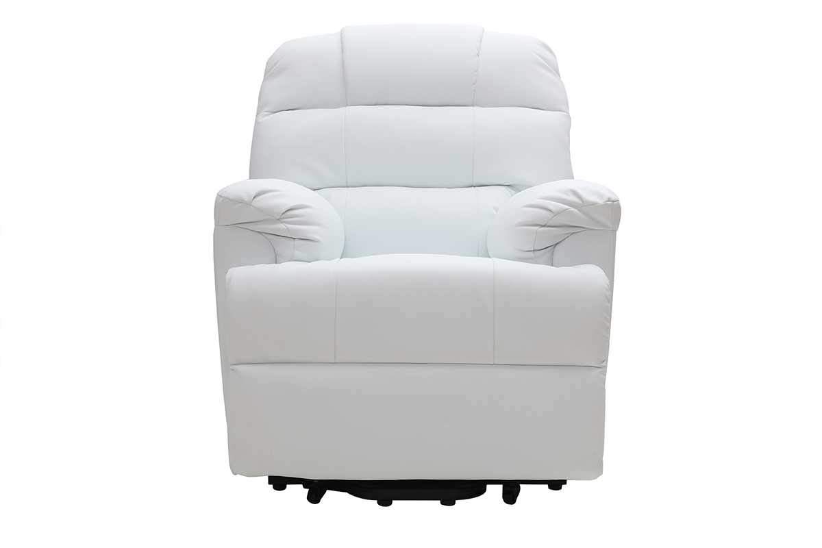 Poltrona relax elettrica alzapersona in bianco PHOEBE