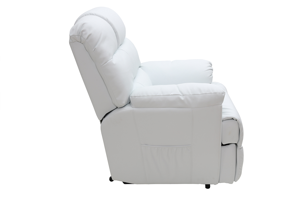 Poltrona relax elettrica alzapersona in bianco PHOEBE