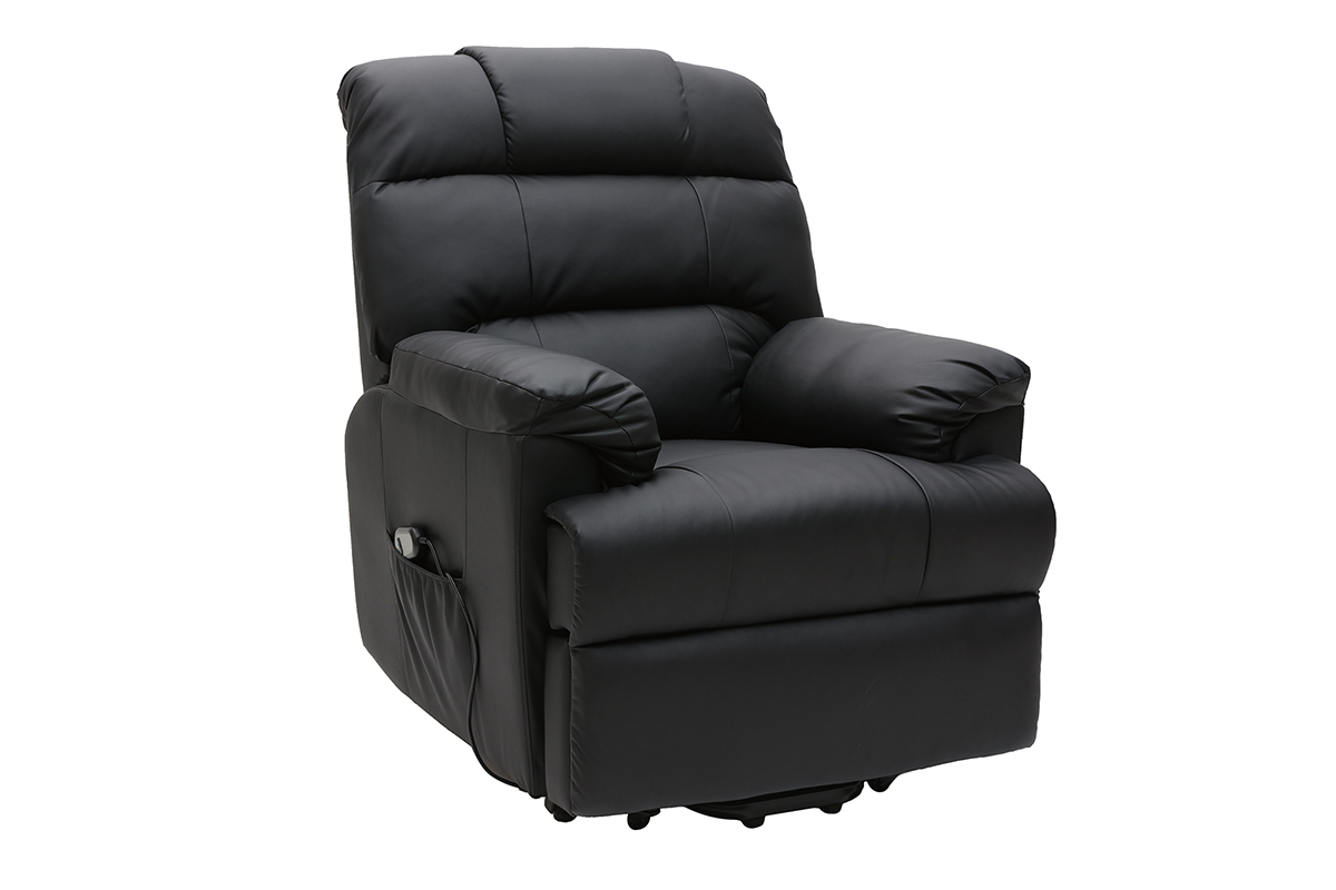 Poltrona relax elettrica alzapersona in nero PHOEBE
