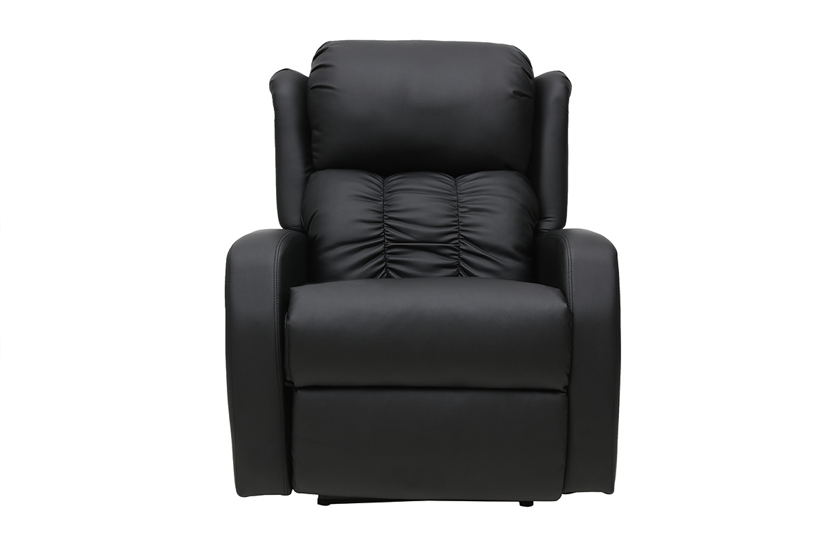 Poltrona relax elettrica massaggiante nera GALLER