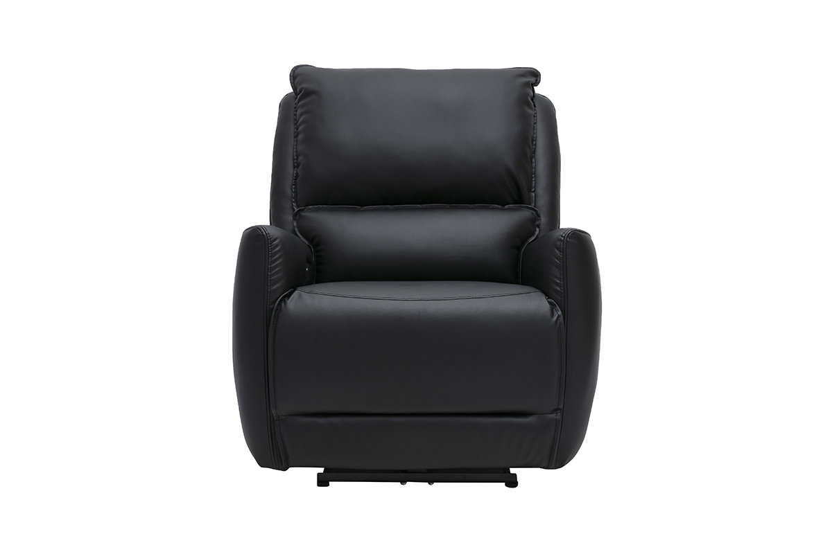 Poltrona relax elettrica nera RACHEL, vista frontale