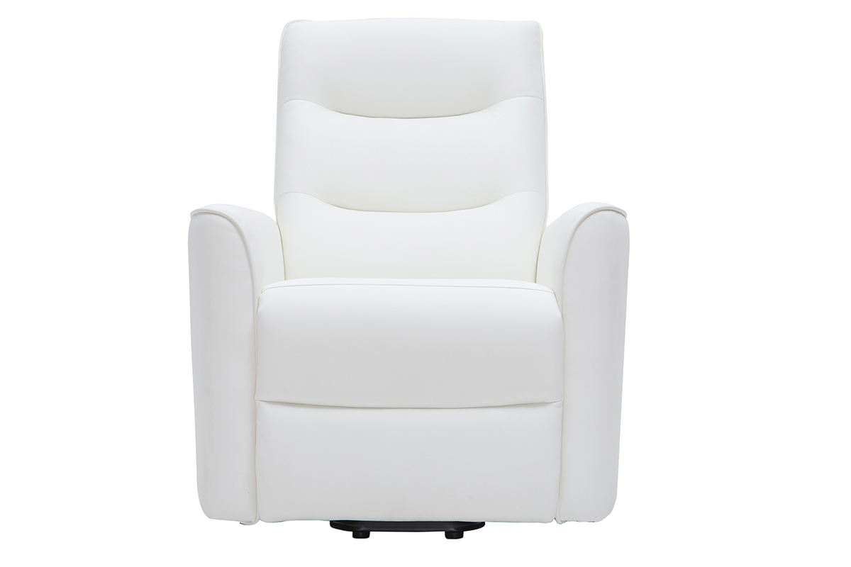 Poltrona relax elevatore elettrico bianca THESA