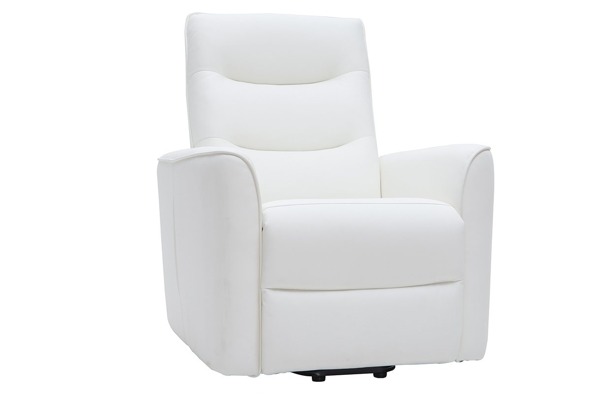 Poltrona relax elevatore elettrico bianca THESA