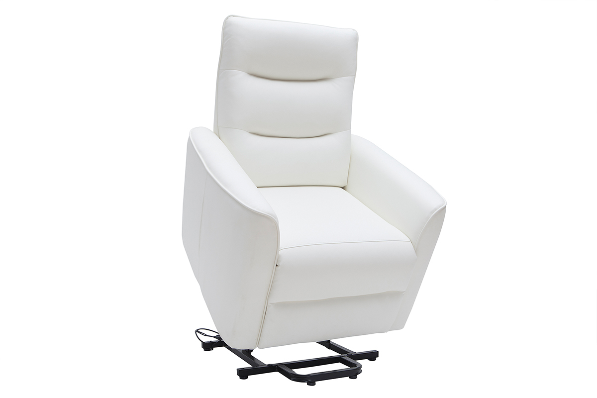 Poltrona relax elevatore elettrico bianca THESA