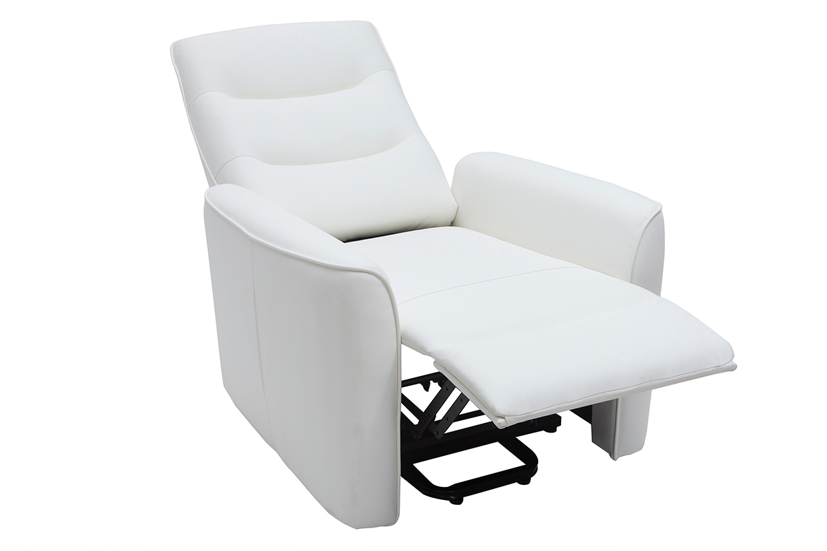 Poltrona relax elevatore elettrico bianca THESA