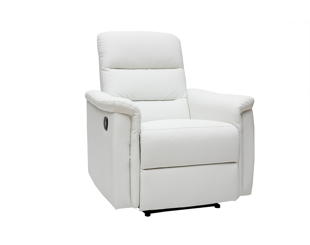 Poltrona Relax Manuale Bianca Mandala Miliboo