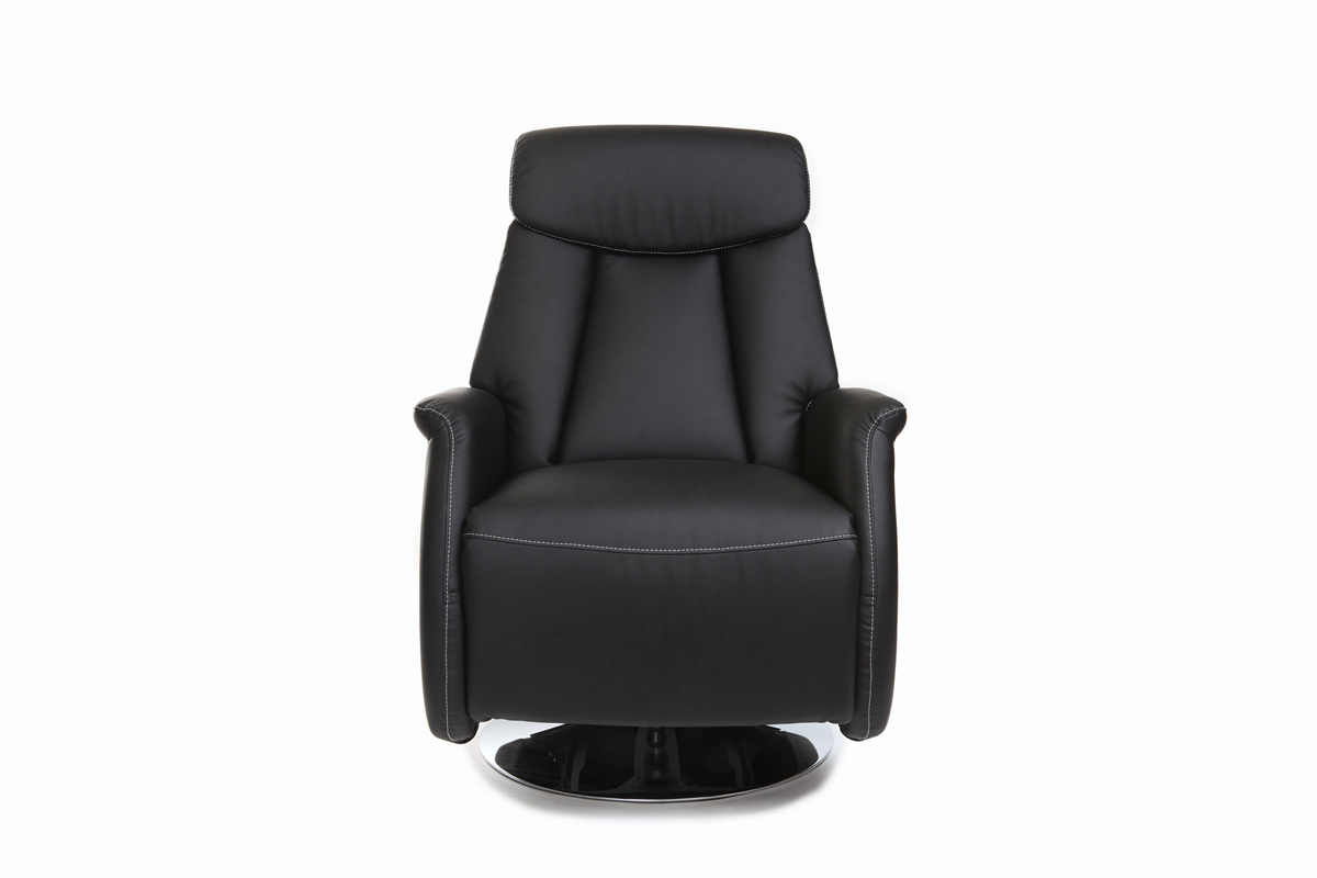 Poltrona relax manuale nero EDDY