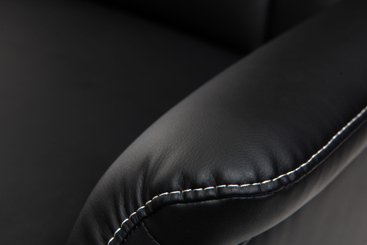 Poltrona relax manuale nero EDDY