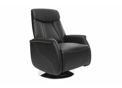 Poltrona relax manuale nero EDDY