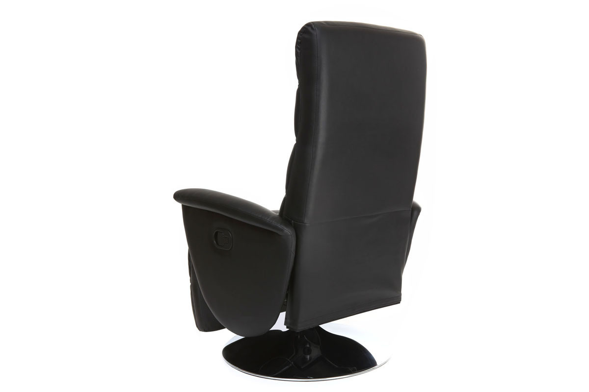 Poltrona relax manuale nero NELSON